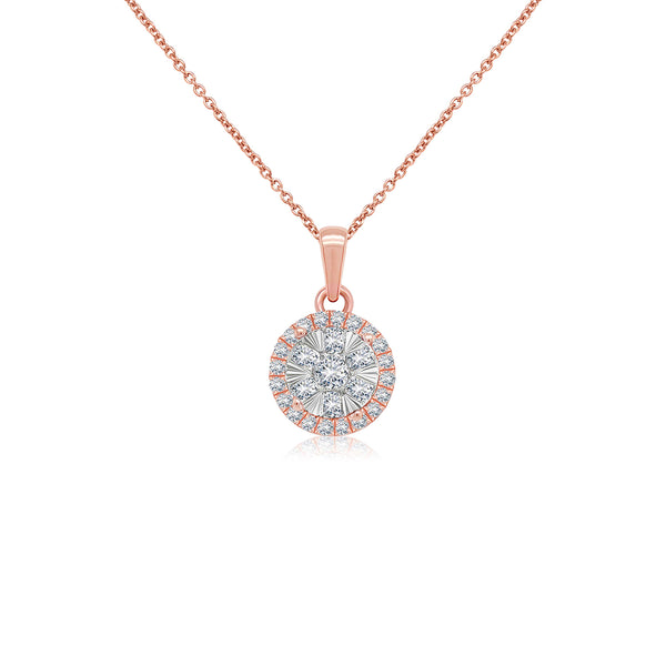 Circular Sparkle Diamond Pendant