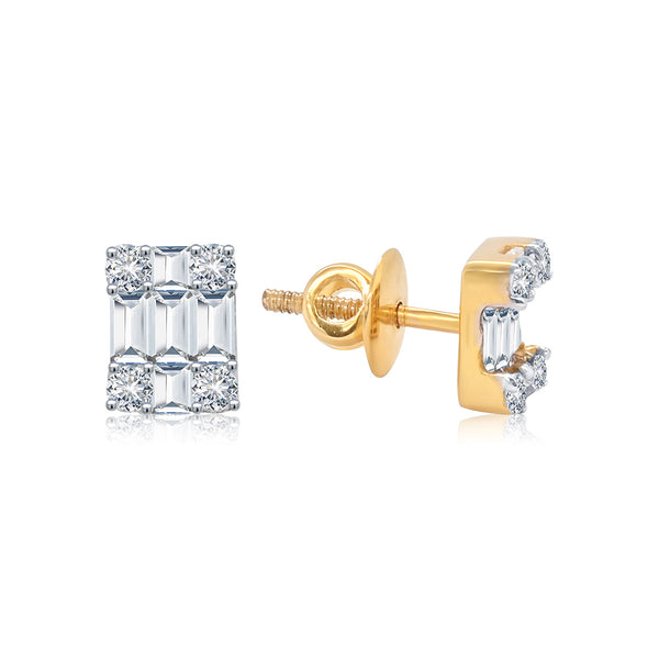 Dazzle in Simplicity Diamond Earrings