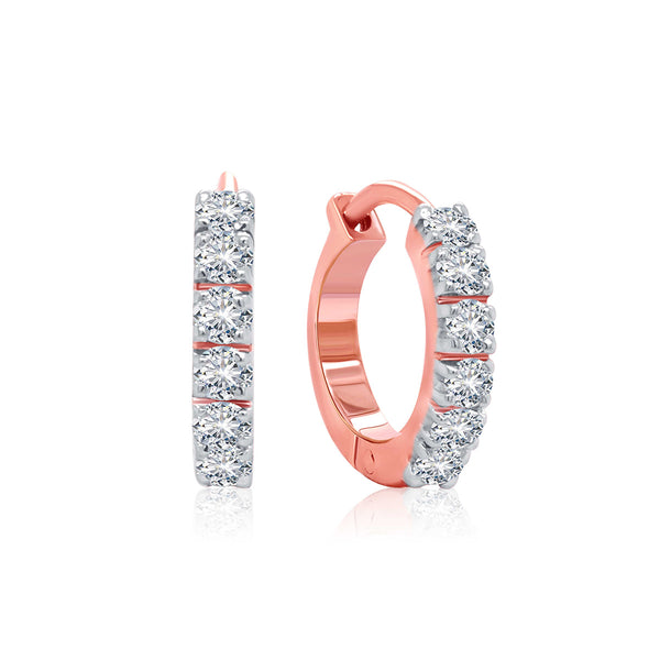 Dazzling Diamond Hoops