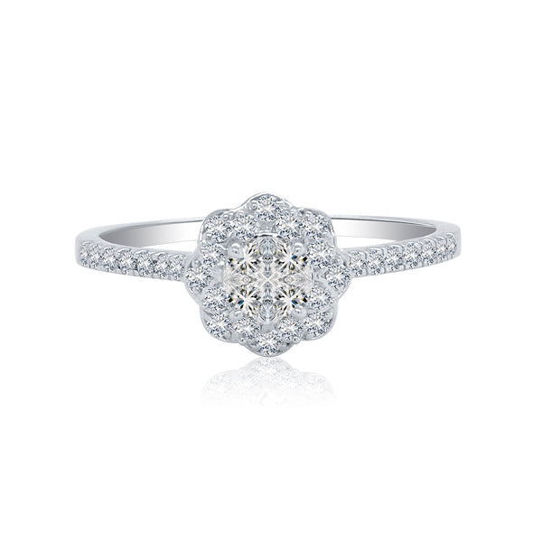 Flowering Buds Diamond Ring