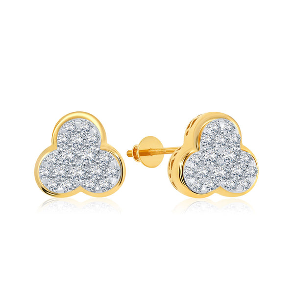 Geometric Elegance Diamond Earrings