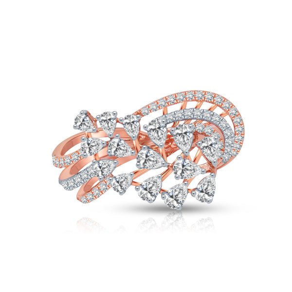 Glamorous Diamond Cocktail Ring