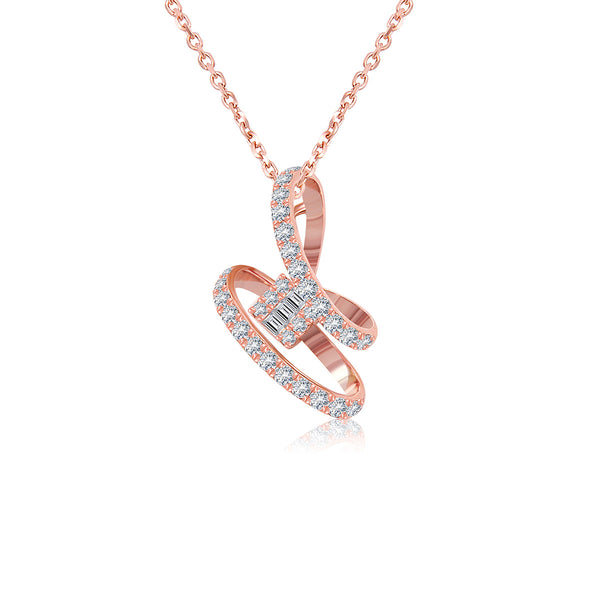 Gorgeous Knotted Diamond Pendant