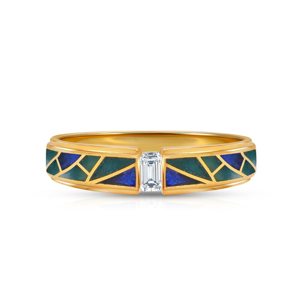 Graceful Men's Diamond Band