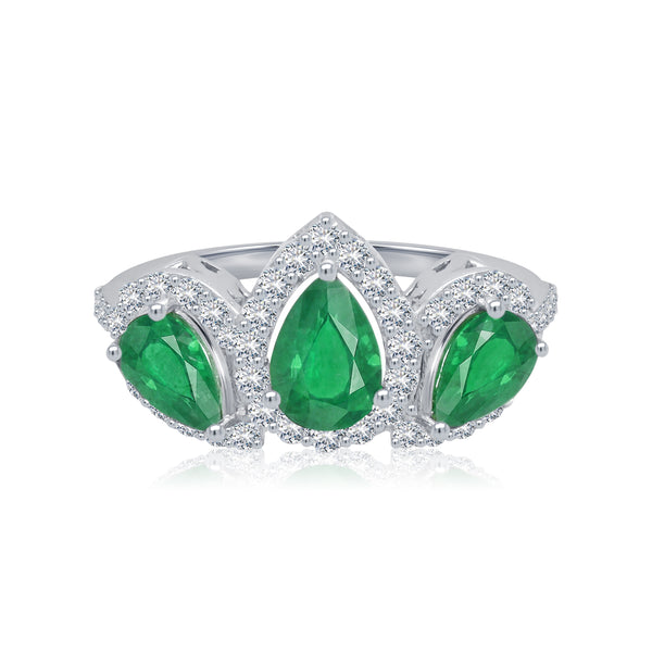 Magnificent Emerald & Diamond Band