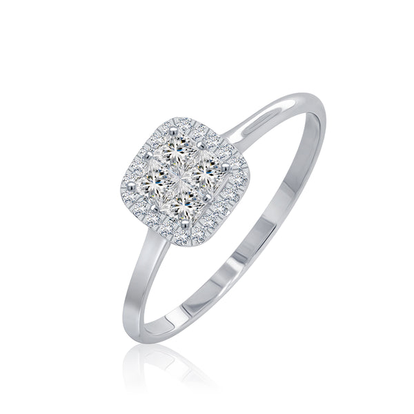 Square Shaped Diamond Ring