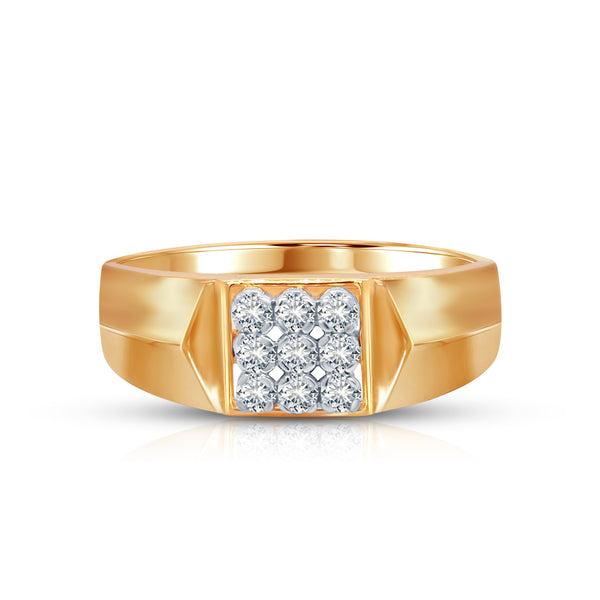 Sterling Diamond Gold Ring