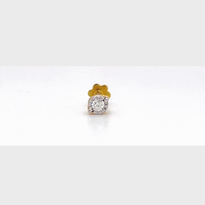 Dainty Diamond Nose Pin Single Stone Subtle Elegance Diamondtree Diamondtree Jewels