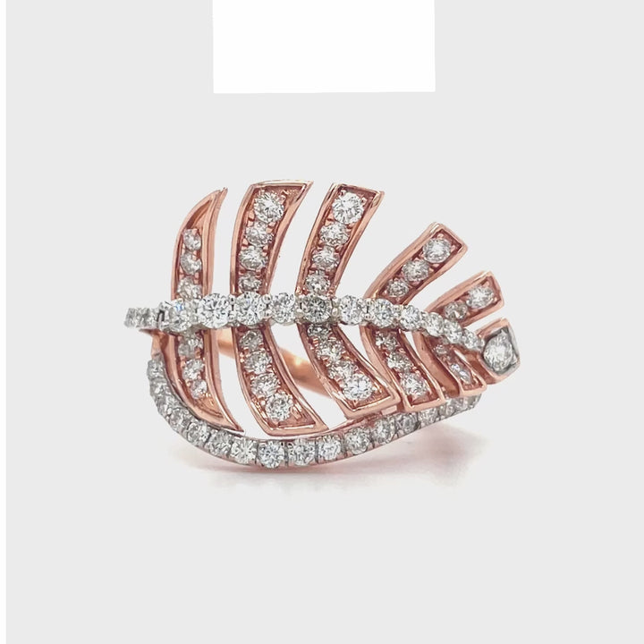 GENUINE PANDORA ROSE Light as a Feather Ring - Rose Gold Plated Silver  £82.77 - PicClick UK