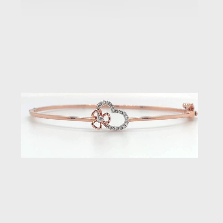 Buy quality Awe-inspiring rose gold 14ct diamond bracelet in Pune