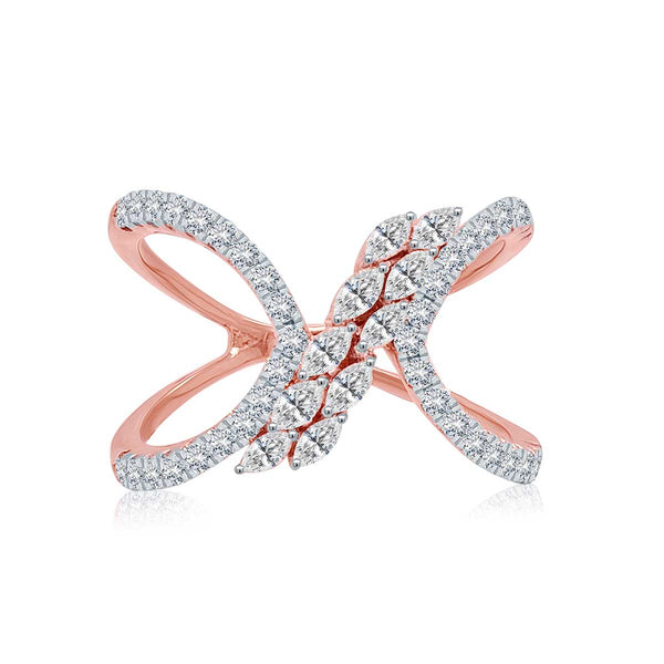Abstract Marquise Diamond Ring