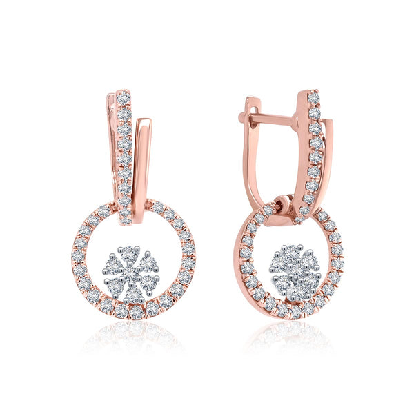 Blossomy Cyclic Diamond Earrings