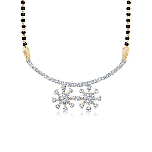 Charming Flower Diamond Mangalsutra