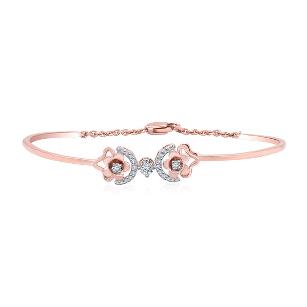 Connected Flower Diamond Bracelet