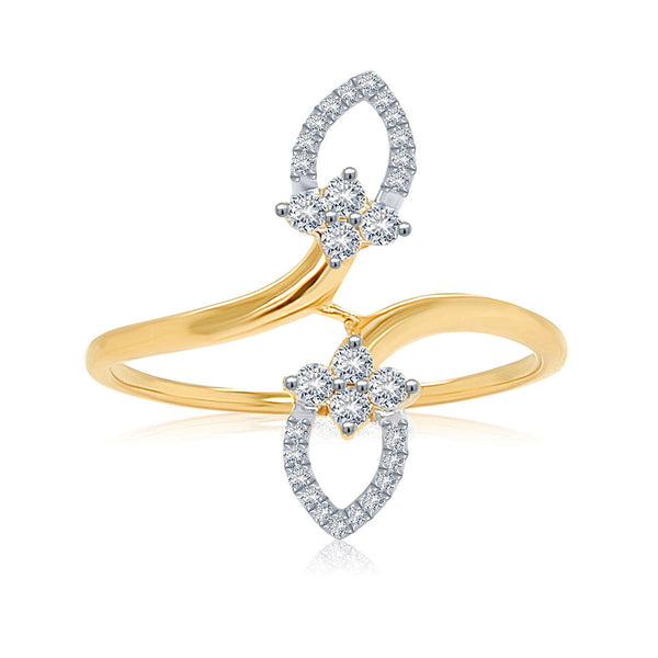 Diamond Elegant Leaf Ring