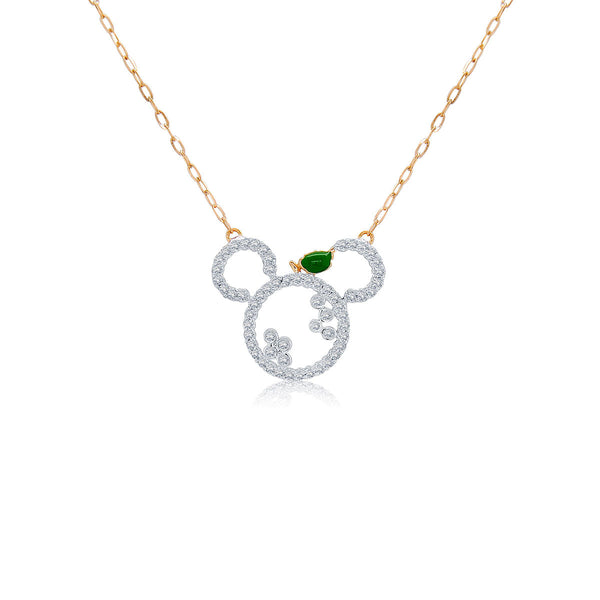 Glittering Mickey Diamond Pendant