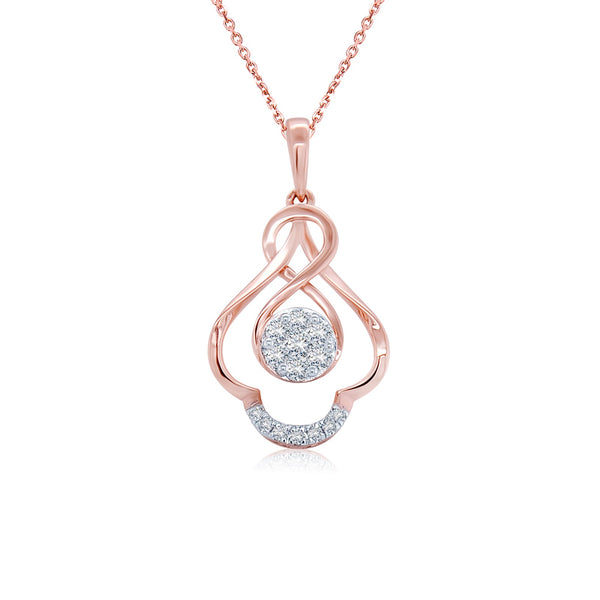 Gorgeous Knotted Diamond Pendant