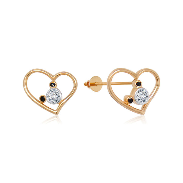 Mickey-Minnie Love Diamond Earrings
